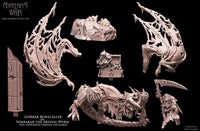 3D Printed Gorvak Bonecalled on Abyssal Wyrm by Avatars of War