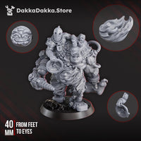 3d Printed Grimwald, the Fused Twins by DakkaDakka Miniatures