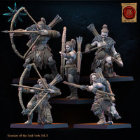 3D Printed Chaos Barbarian Archer Regiment x10 by Lost Kingdom Miniatures