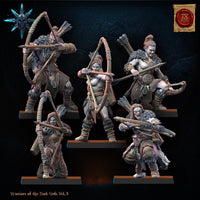 3D Printed Chaos Barbarian Archer Regiment x10 by Lost Kingdom Miniatures