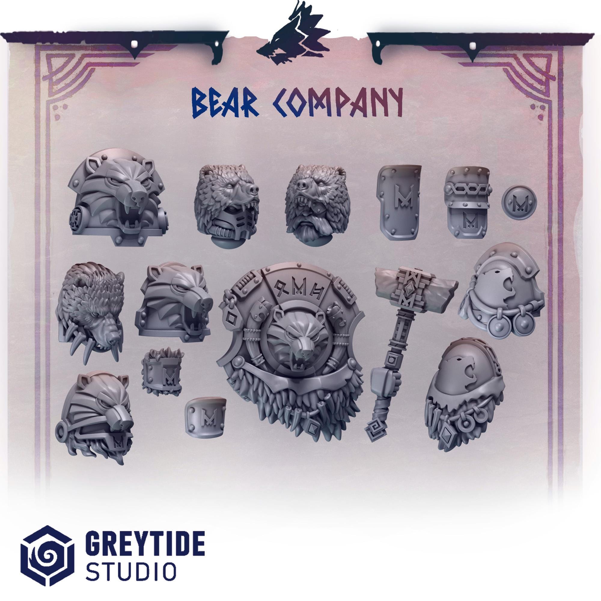 3d Printed Primal Hounds Bear Company Upgrade Kit by Greytide Studio
