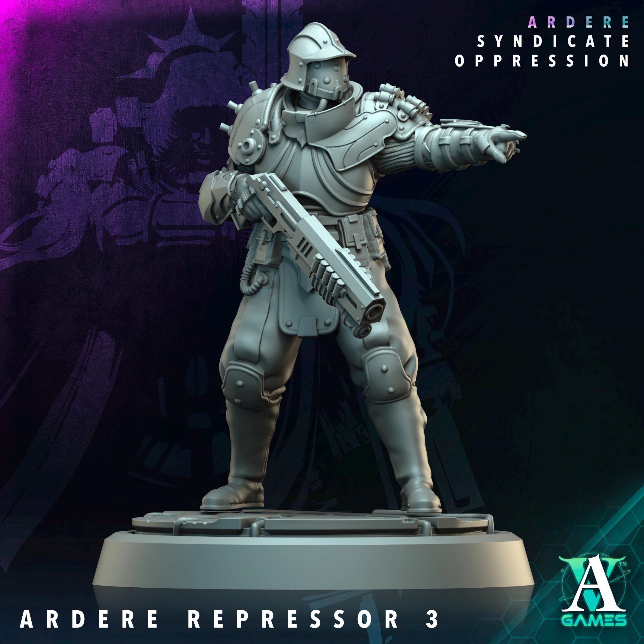 3D Printed Ardere Repressors by Archvillain Games