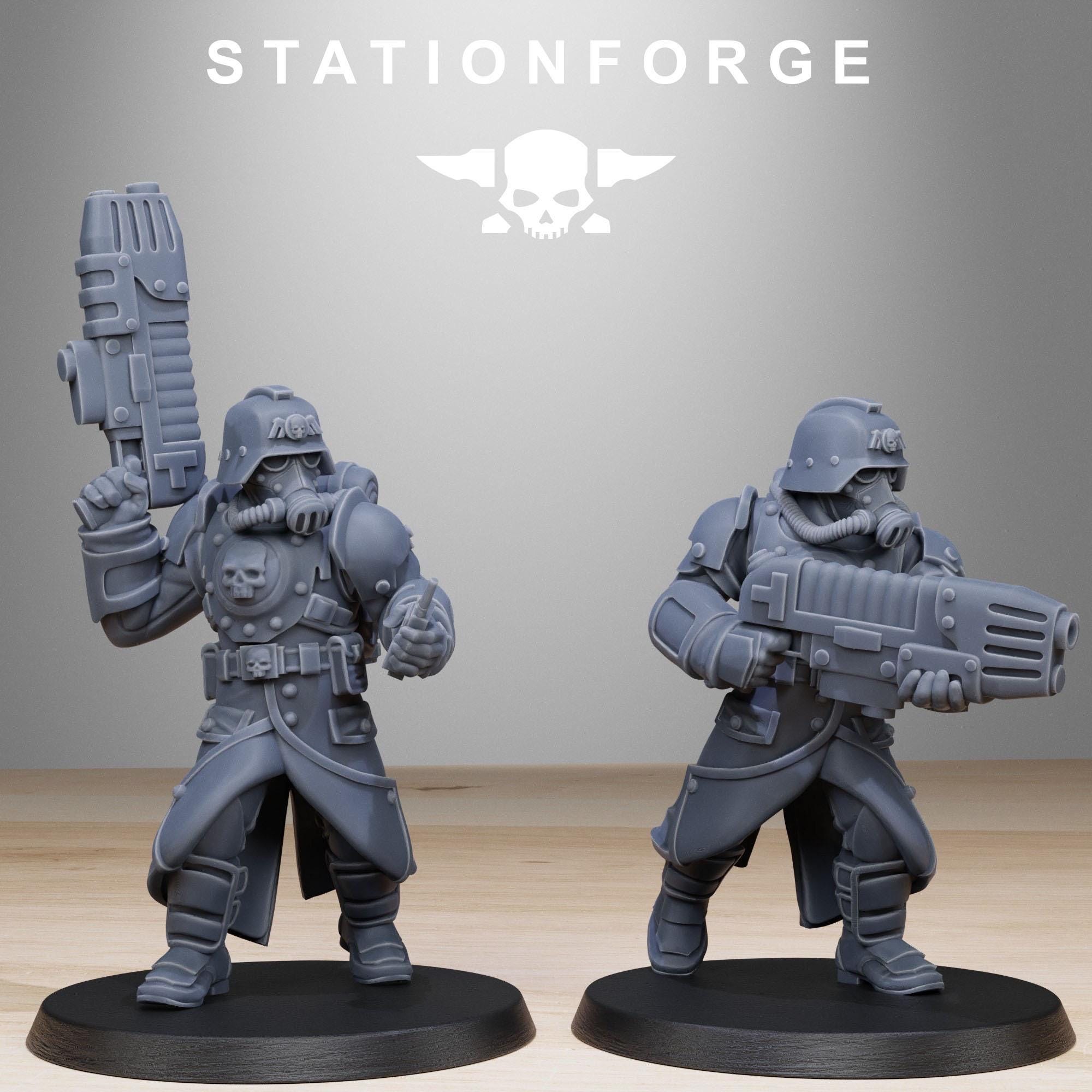 3D Printed GrimGuard Bombardiers by StationForge Miniatures