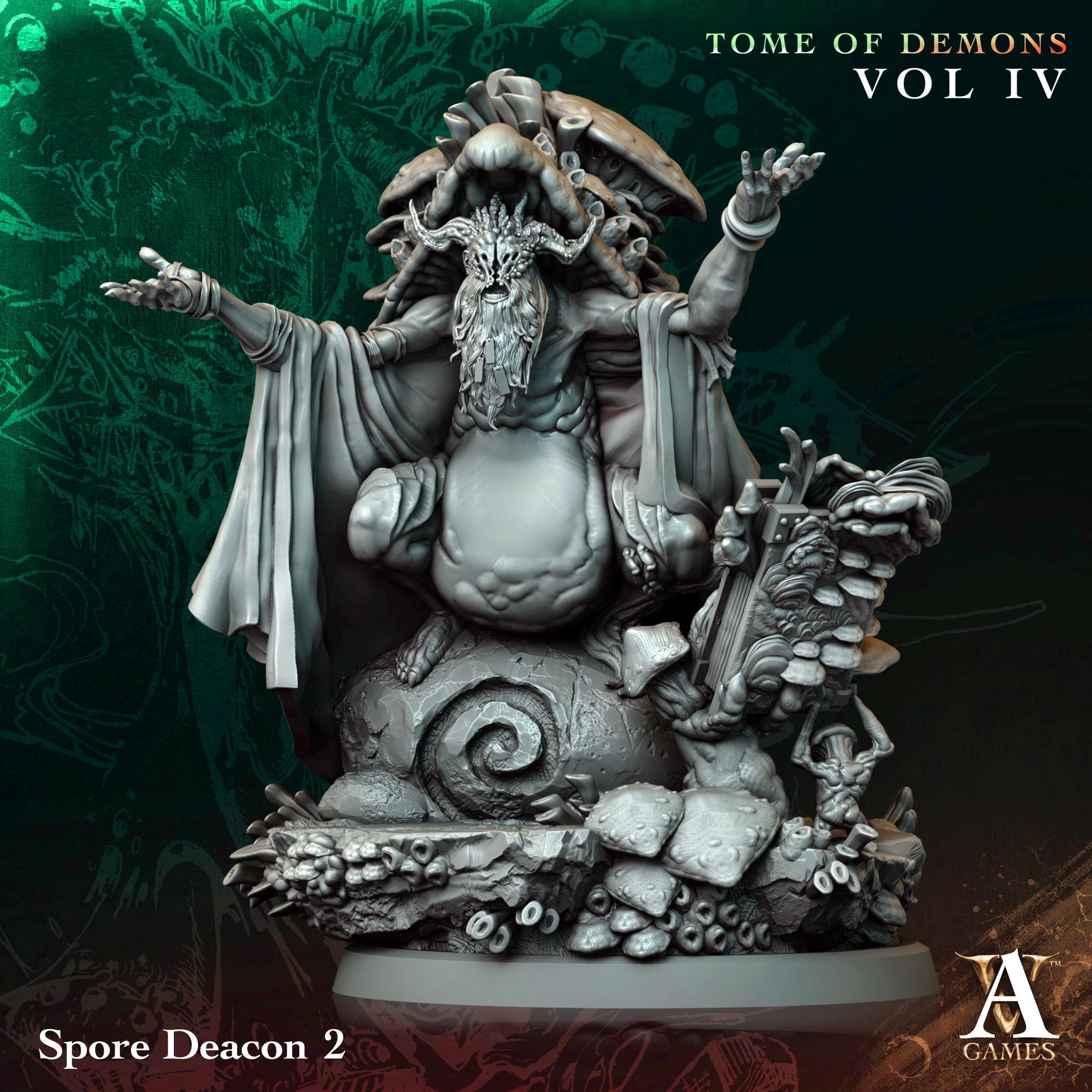 3D Printed Spore Deacons by Archvillain Games