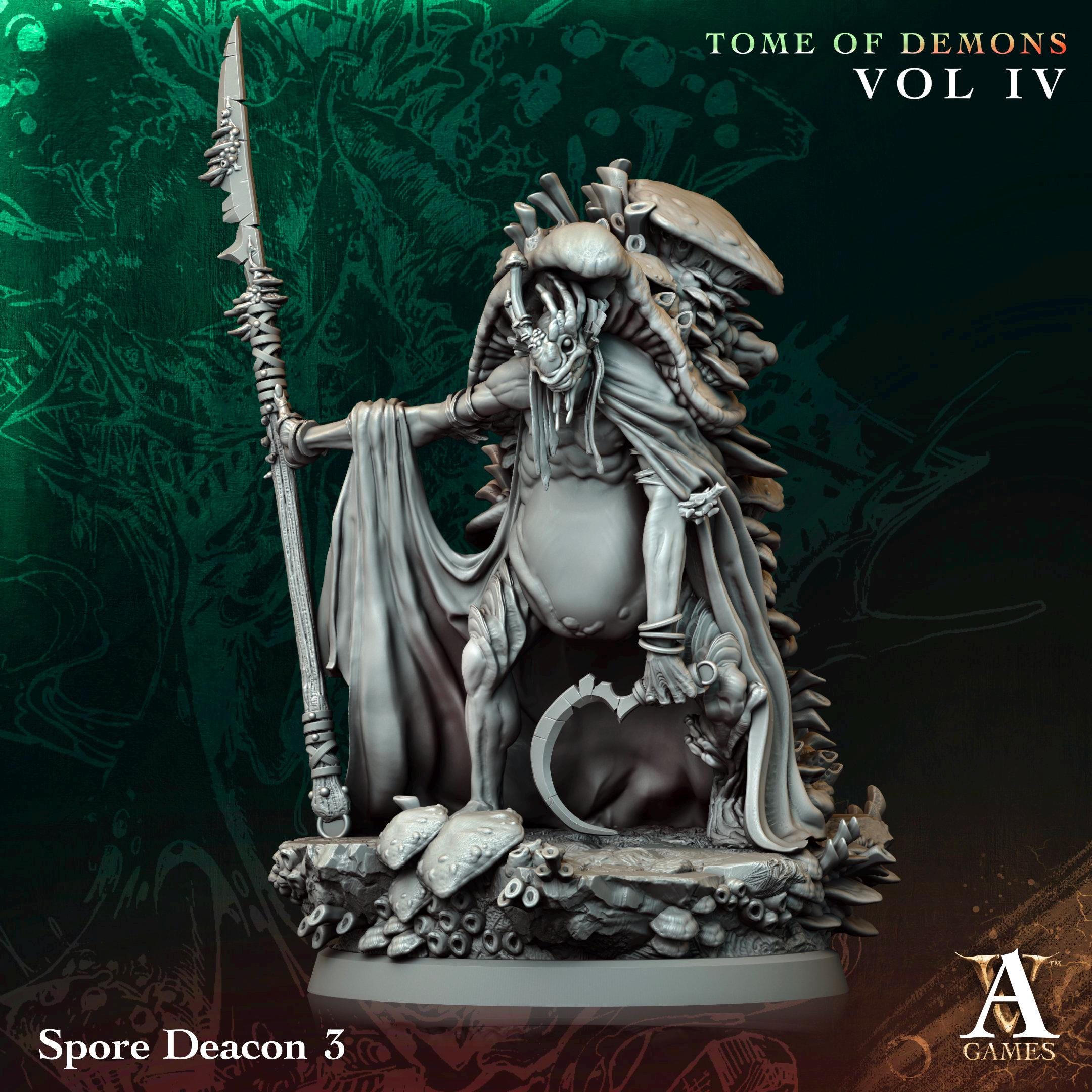 3D Printed Spore Deacons by Archvillain Games