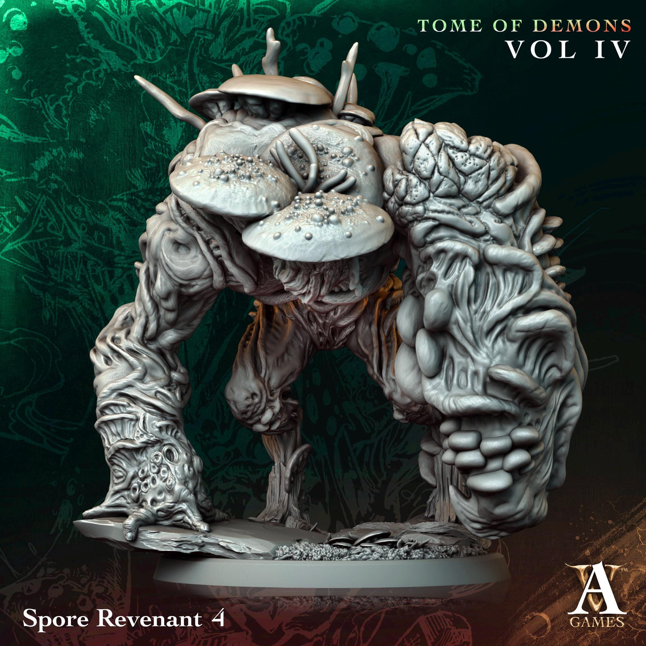 3D Printed Spore Revenant by Archvillain Games
