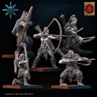 3D Printed Chaos Barbarian Archer Regiment x10 by Lost Kingdom Miniatures