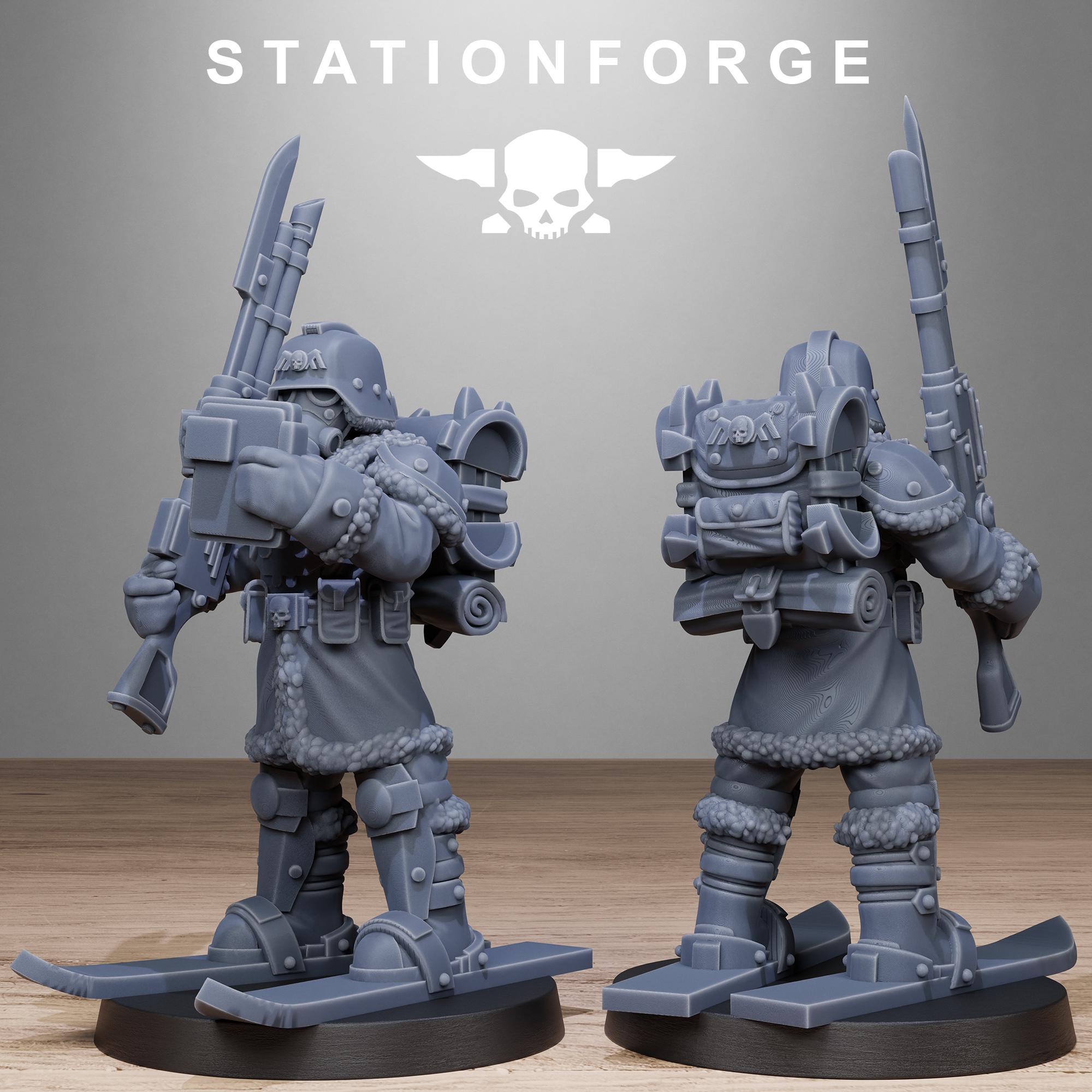 3D Printed GrimGuard Frostwatch Patrol by StationForge Miniatures