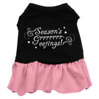Christmas Pet Dress Screen Printed, "Season's Greetings"