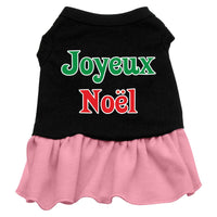 Christmas Pet Dress Screen Printed, "Joyeux Noel"