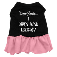 Christmas Pet Dress "Dear Santa, I Went With Naughty"