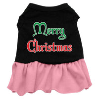 Christmas Pet Dress Screen Printed, "Merry Christmas"