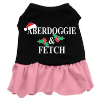 Christmas Pet Dress Screen Printed, "Aberdoggie Christmas"
