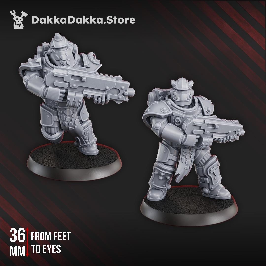 3d Printed Ignisaurus Clan Warriors Tactical Squad by DakkaDakka Miniatures