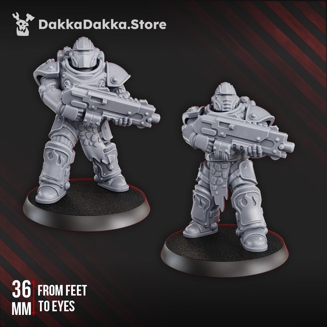 3d Printed Ignisaurus Clan Warriors Tactical Squad by DakkaDakka Miniatures