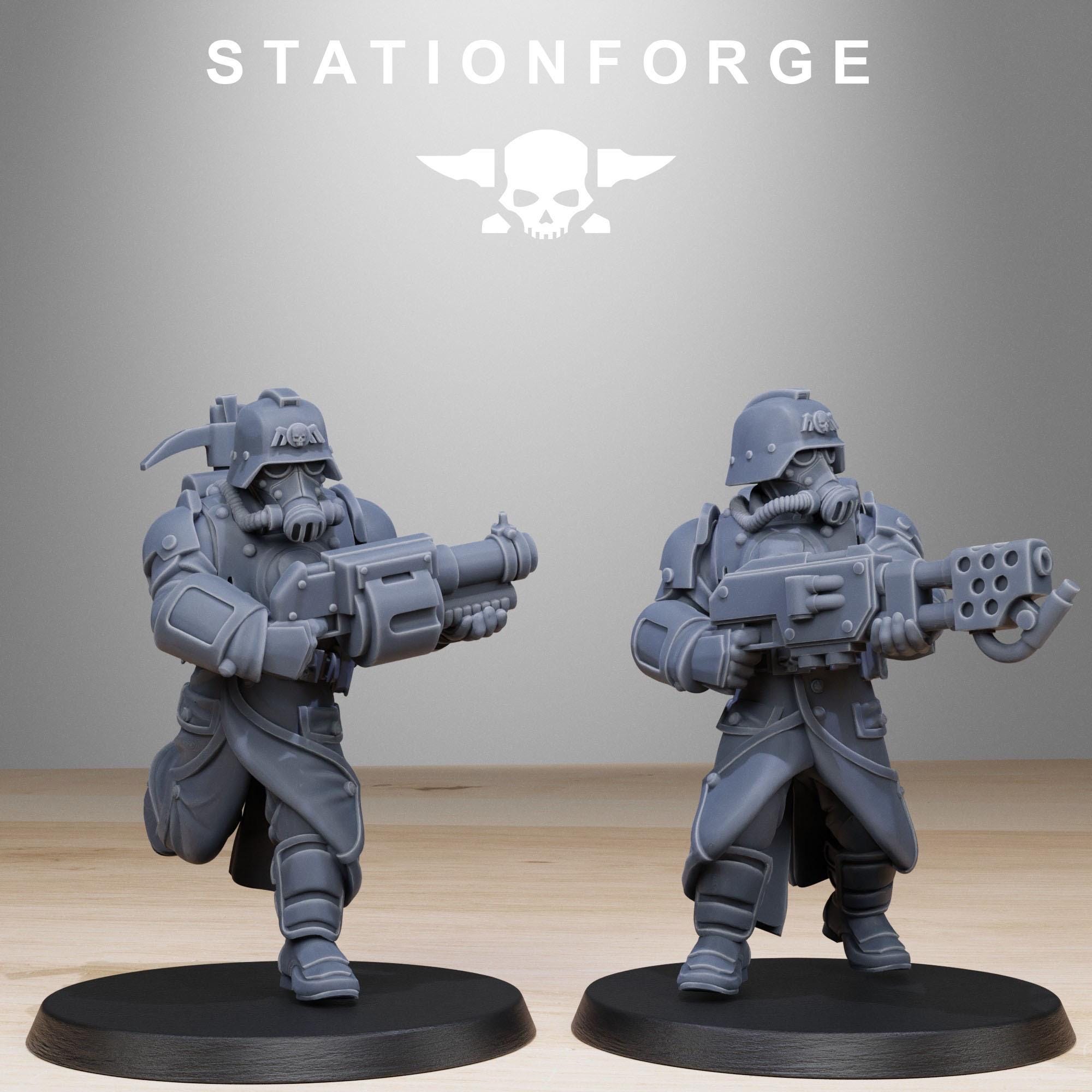 3D Printed GrimGuard Bombardiers by StationForge Miniatures