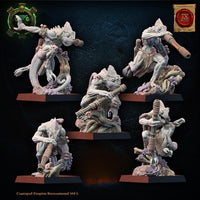 3d Printed Lizard Kin Blowpipe Regiment by Lost Kingdom Miniatures