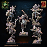 3d Printed Lizard Kin Archer Regiment by Lost Kingdom Miniatures