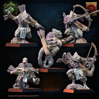 3d Printed Lizard Kin Archer Regiment by Lost Kingdom Miniatures