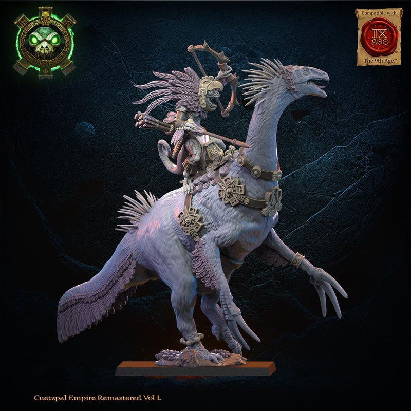 3d Printed Mounted Lizard Kin Heroine by Lost Kingdom Miniatures – BIG ...