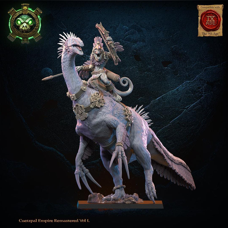 3d Printed Mounted Lizard Kin Heroine by Lost Kingdom Miniatures – BIG ...