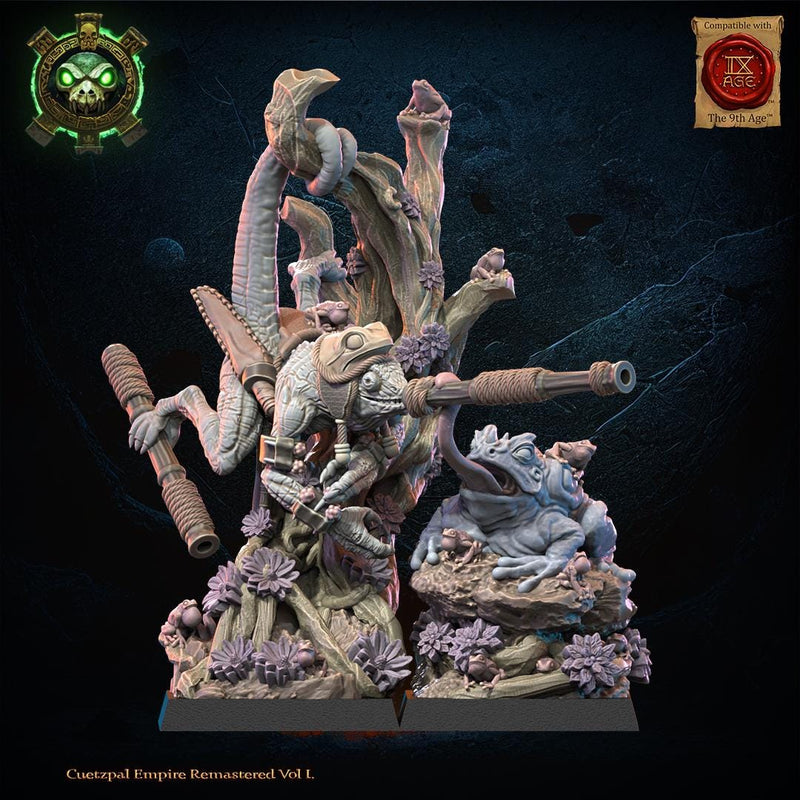3d Printed Lizard Kin Heroine by Lost Kingdom Miniatures – BIG FRENCHIES