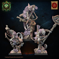 3d Printed Lizard Kin Archer Command Group by Lost Kingdom Miniatures