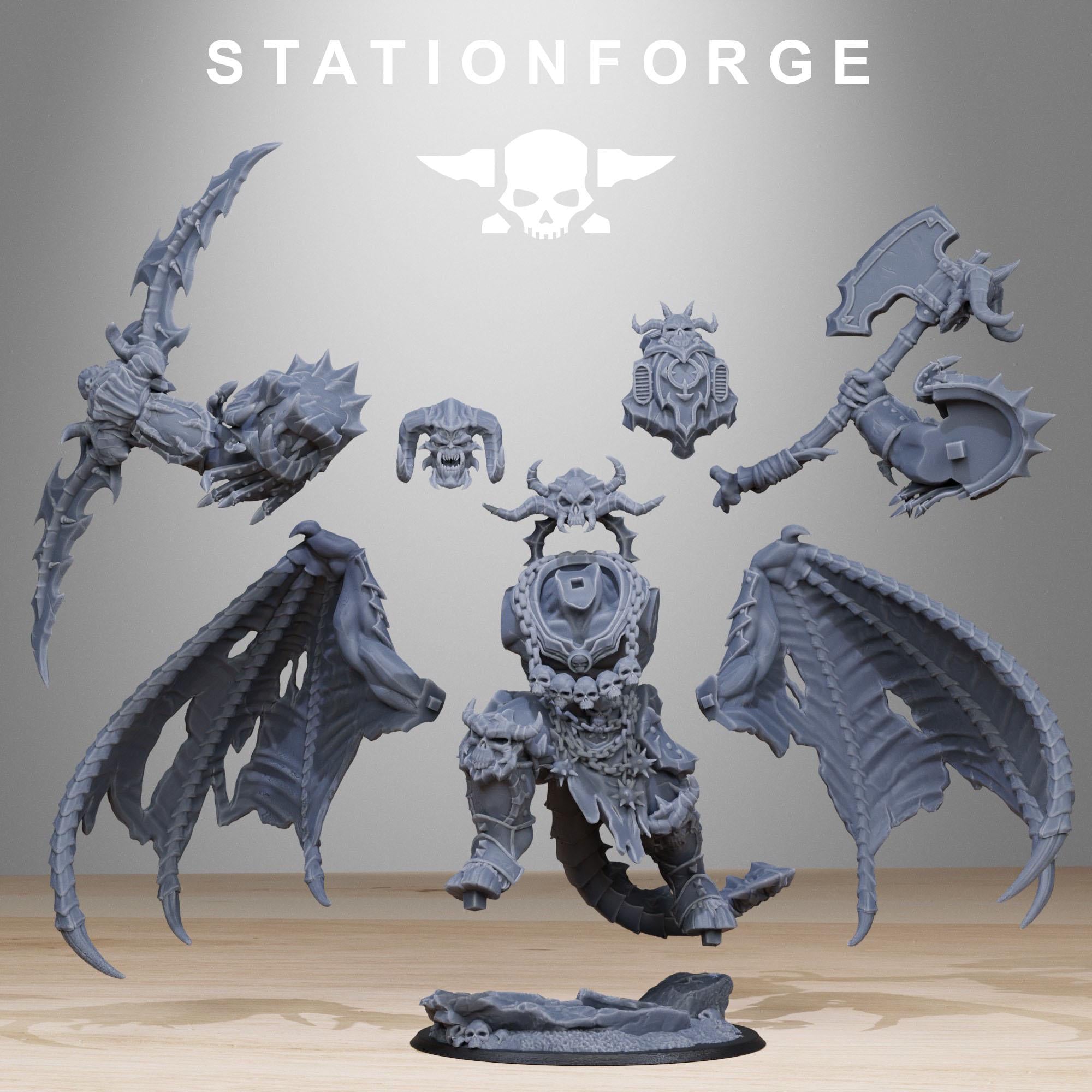3D Printed Corrupted Demon by Stationforge Miniatures