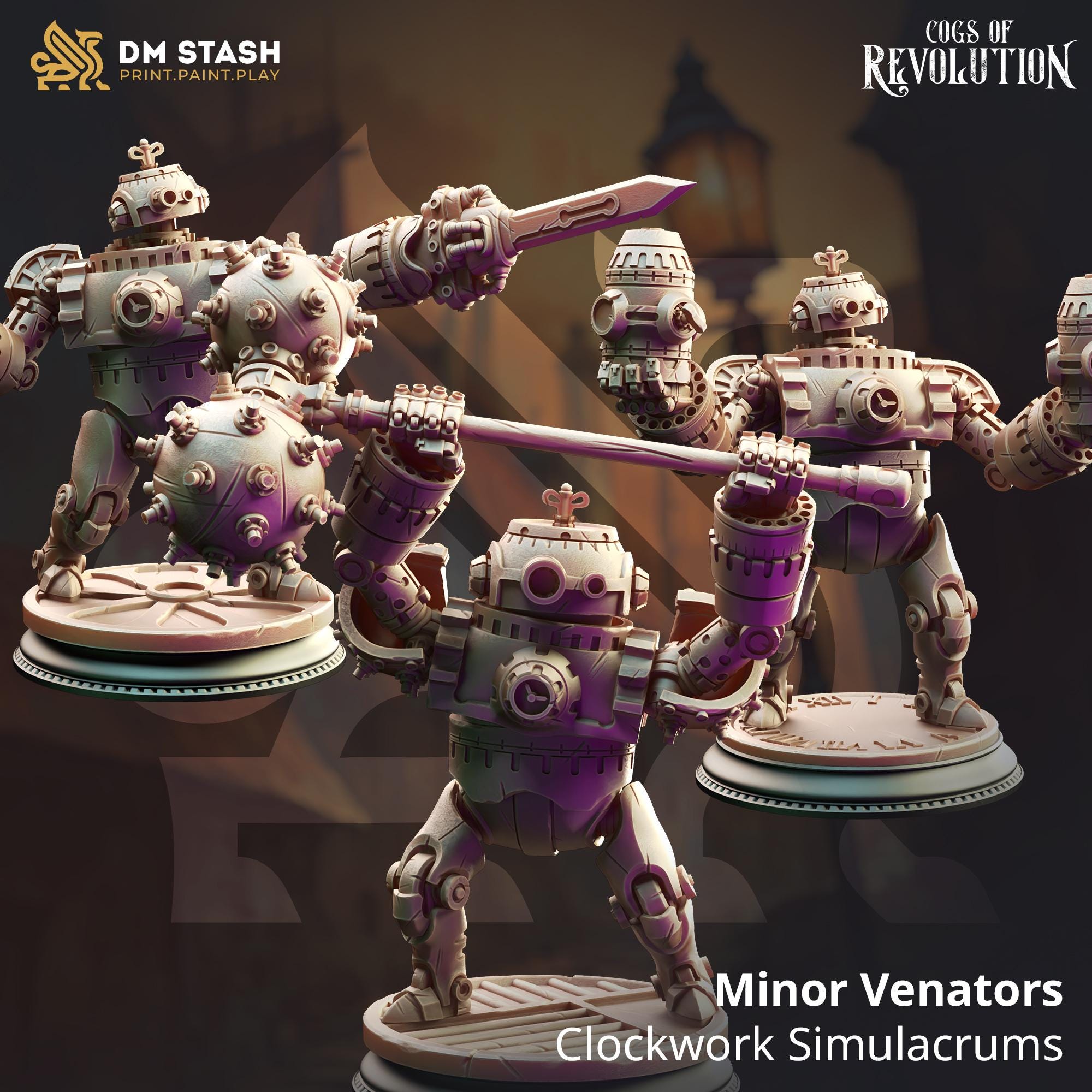 3D Printed Clockwork Simulacrums by DM Stash