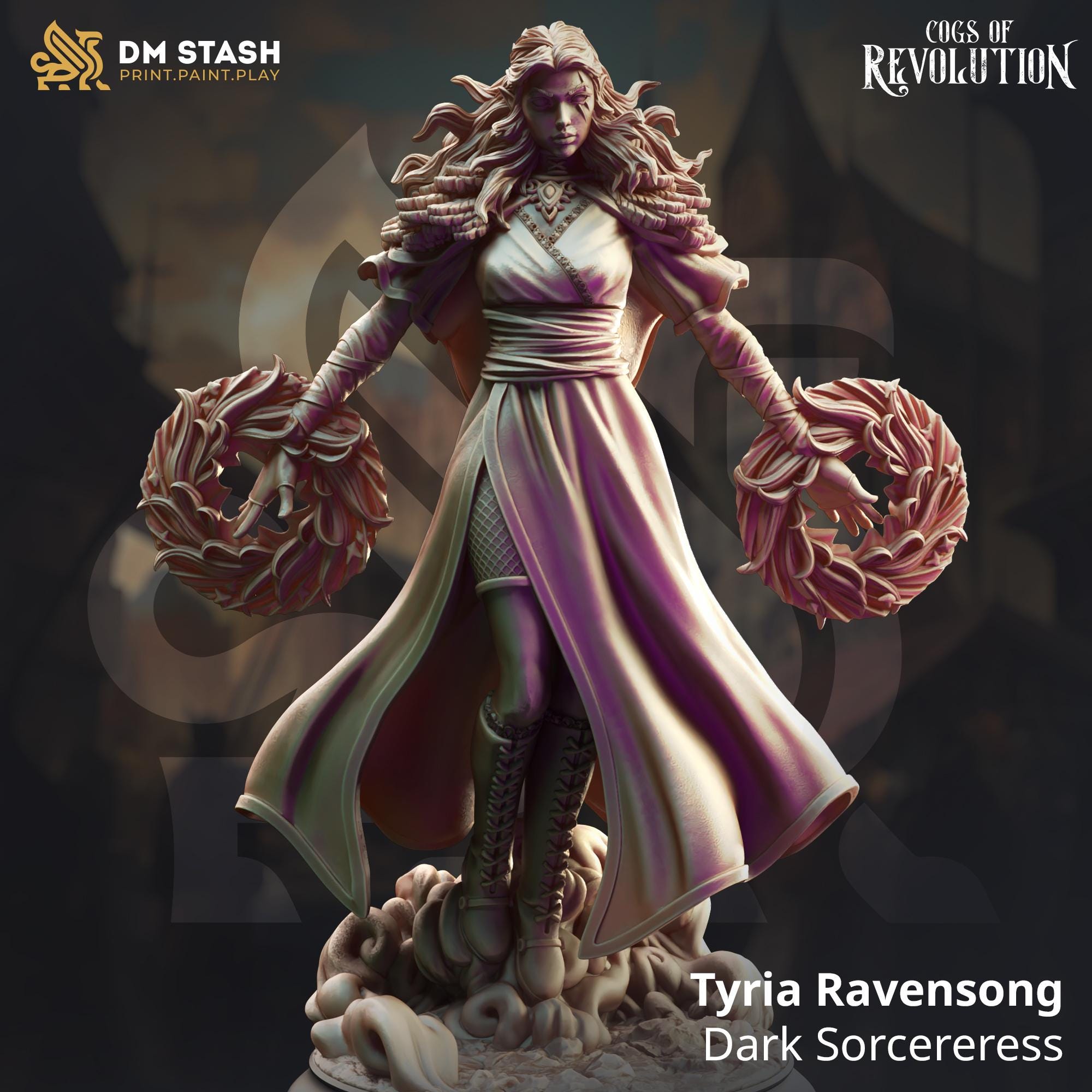 3D Printed Dark Sorceress by DM Stash