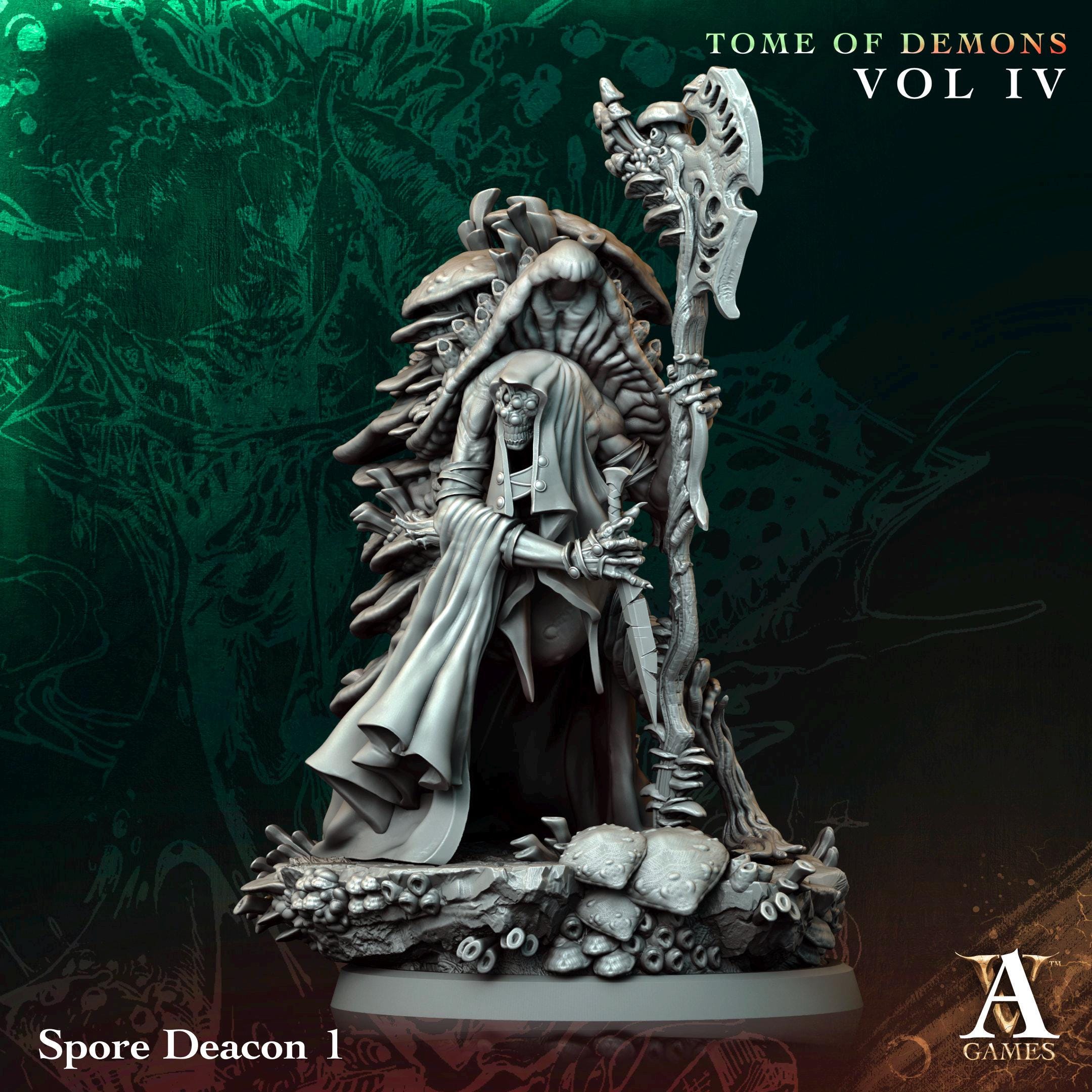 3D Printed Spore Deacons by Archvillain Games