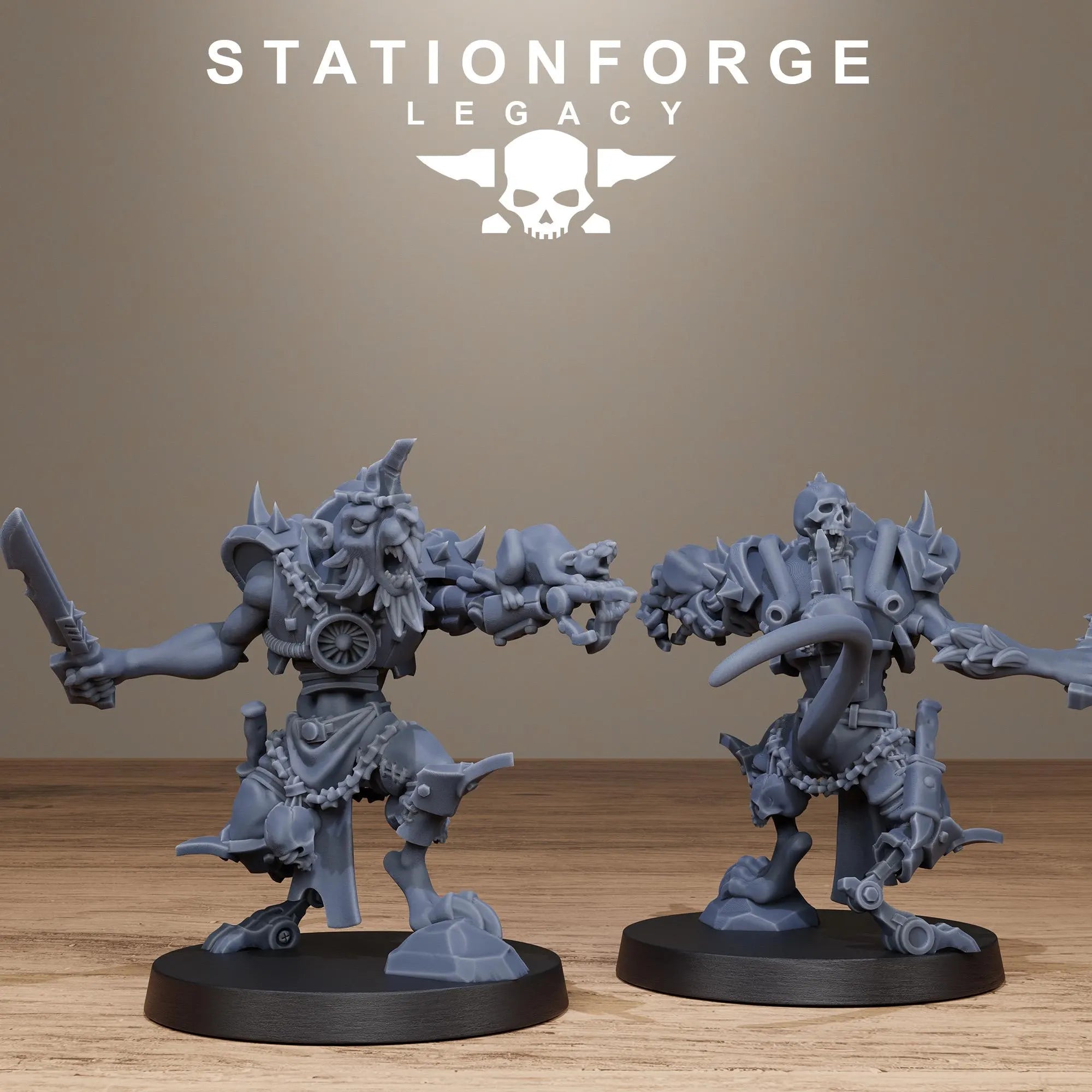 3D Printed Rotfang Infantry by Stationforge Legacy Miniatures
