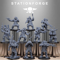 3D Printed GrimGuard Frostwatch Patrol by StationForge Miniatures
