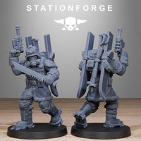 3D Printed GrimGuard Frostwatch Patrol by StationForge Miniatures