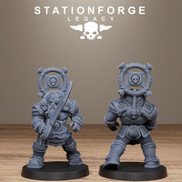 3D Printed Ironvale Dwarf Infantry by Stationforge Legacy Miniatures