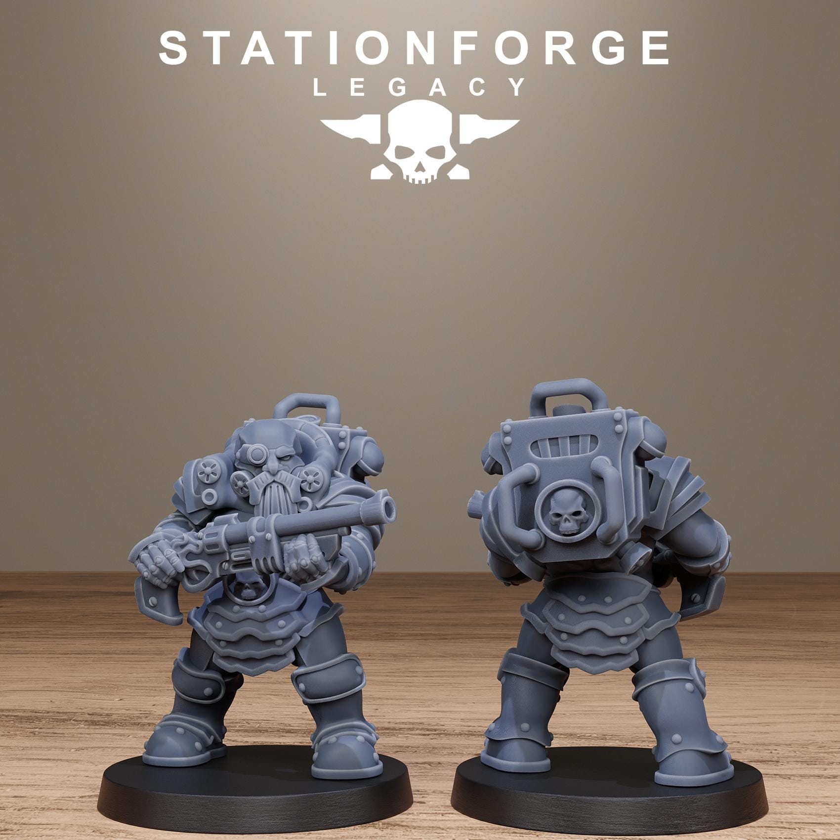 3D Printed Ironvale Infantry by StationForge Miniatures