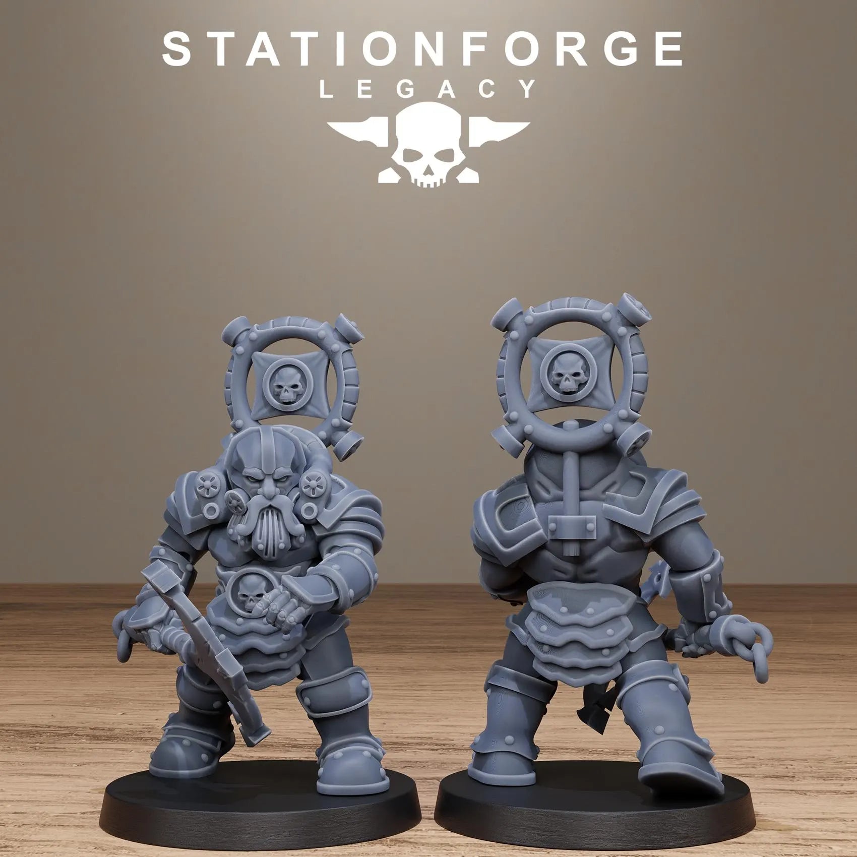 3D Printed Ironvale Dwarf Infantry by Stationforge Legacy Miniatures