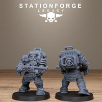 3D Printed Ironvale Dwarf Infantry by Stationforge Legacy Miniatures