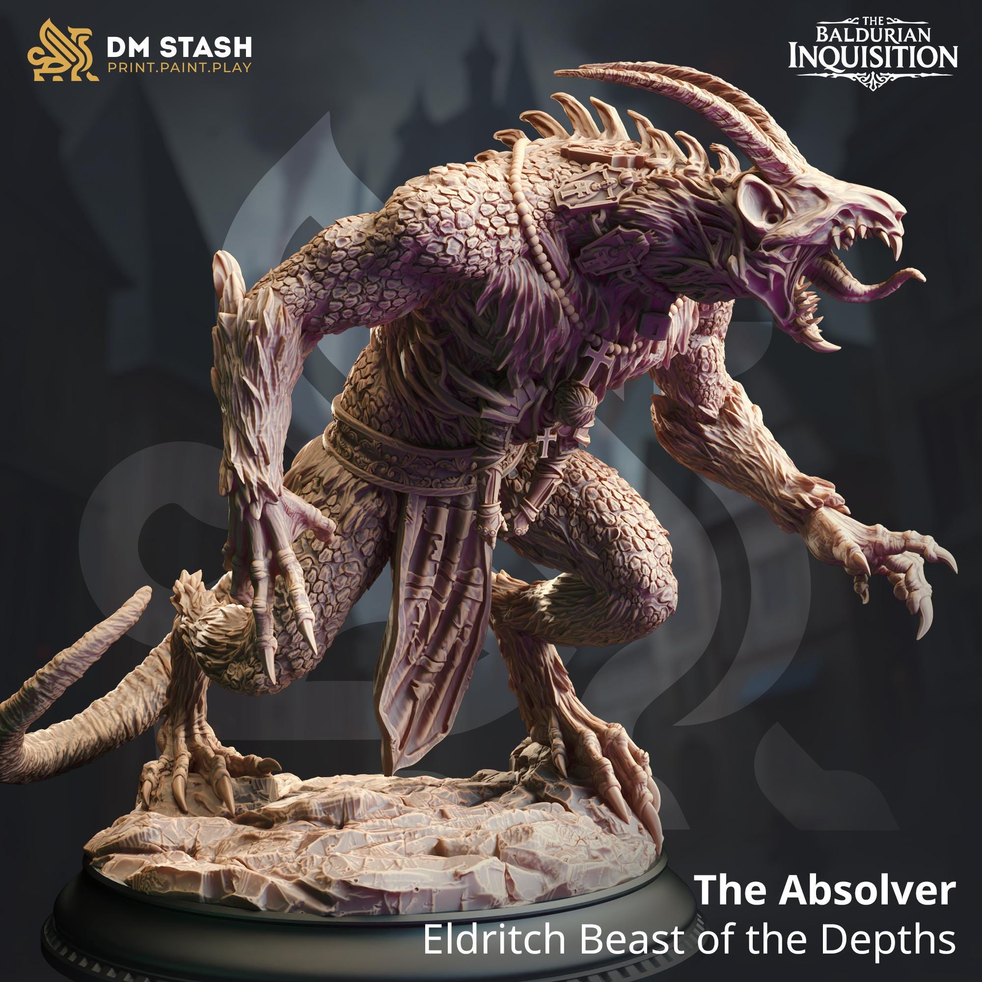 3D Printed Eldritch Capra Abomination by DM Stash