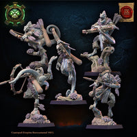 3d Printed Lizard Kin Archer Regiment by Lost Kingdom Miniatures