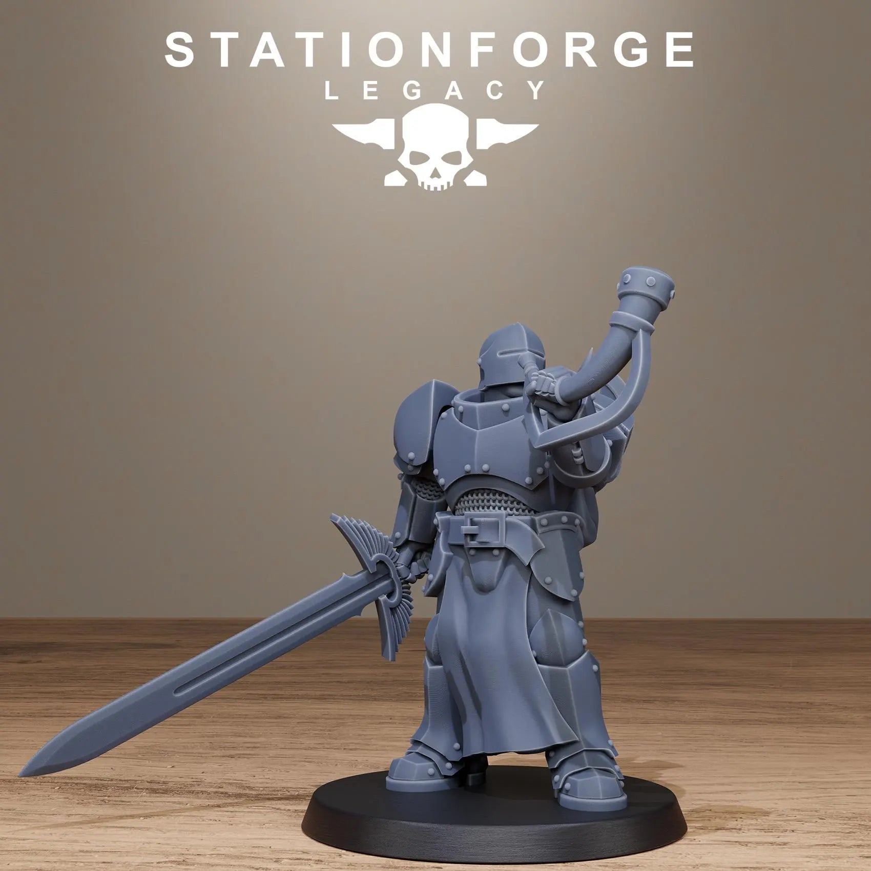 3D Printed Solaris Greatswordsmen by Stationforge Miniatures