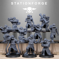 3D Printed GrimGuard Rocketeers by StationForge Miniatures