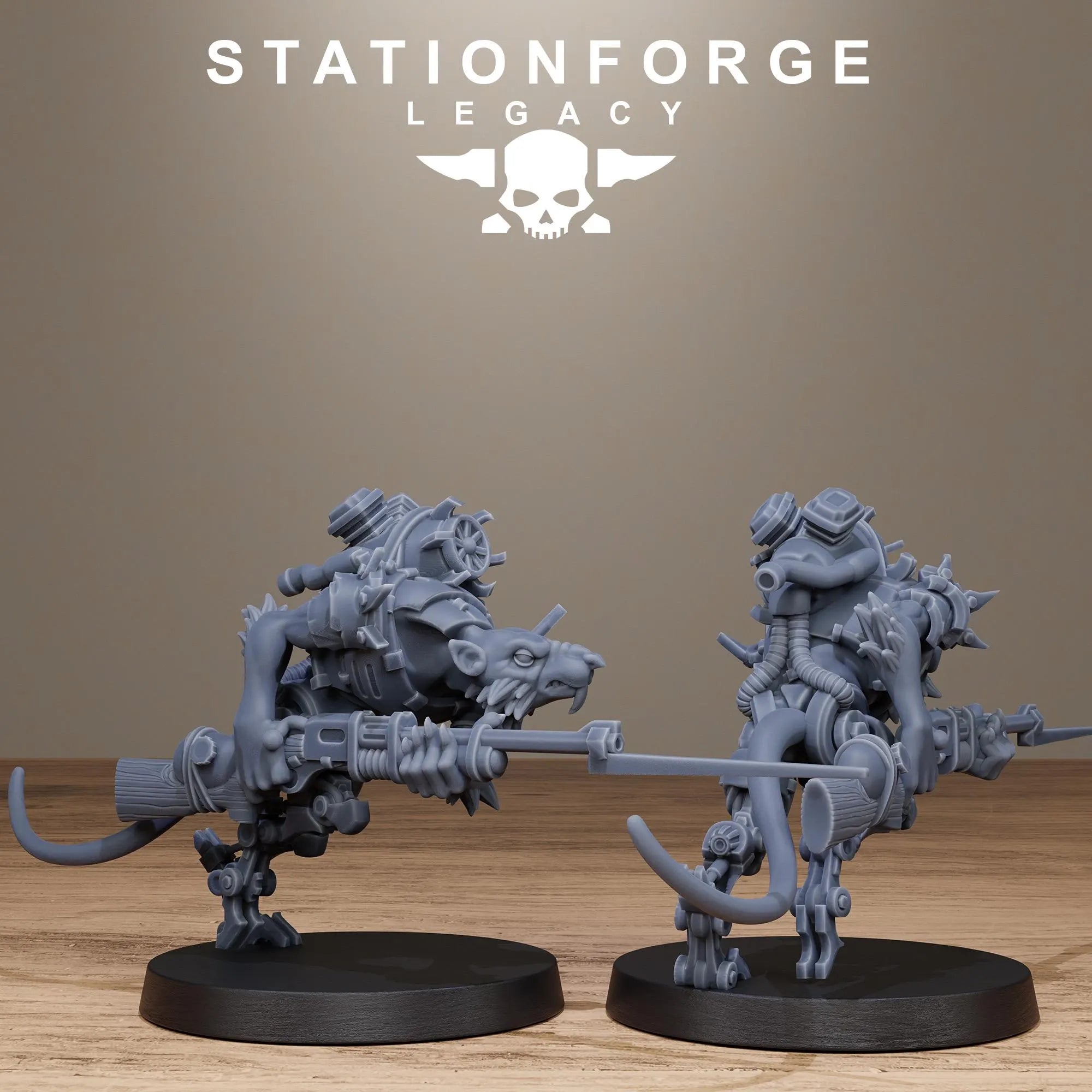 3D Printed Rotfang Infantry by Stationforge Legacy Miniatures