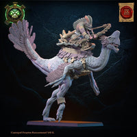 3d Printed Ceratomimus Bow Heroine by Lost Kingdom Miniatures
