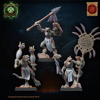 3d Printed Dragon Kin Spear Command Group by Lost Kingdom Miniatures