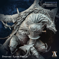 3D Printed Draevan, Lycan Exarch by Archvillain Games