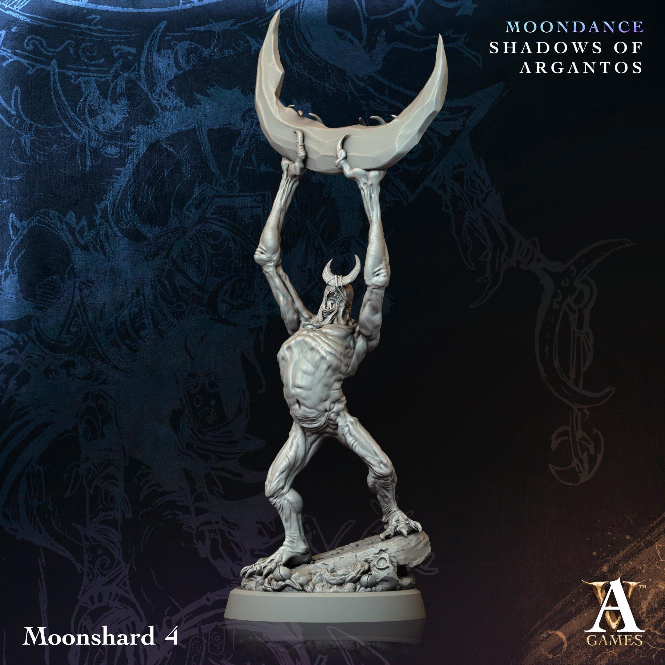 3D Printed Moonshards by Archvillain Games