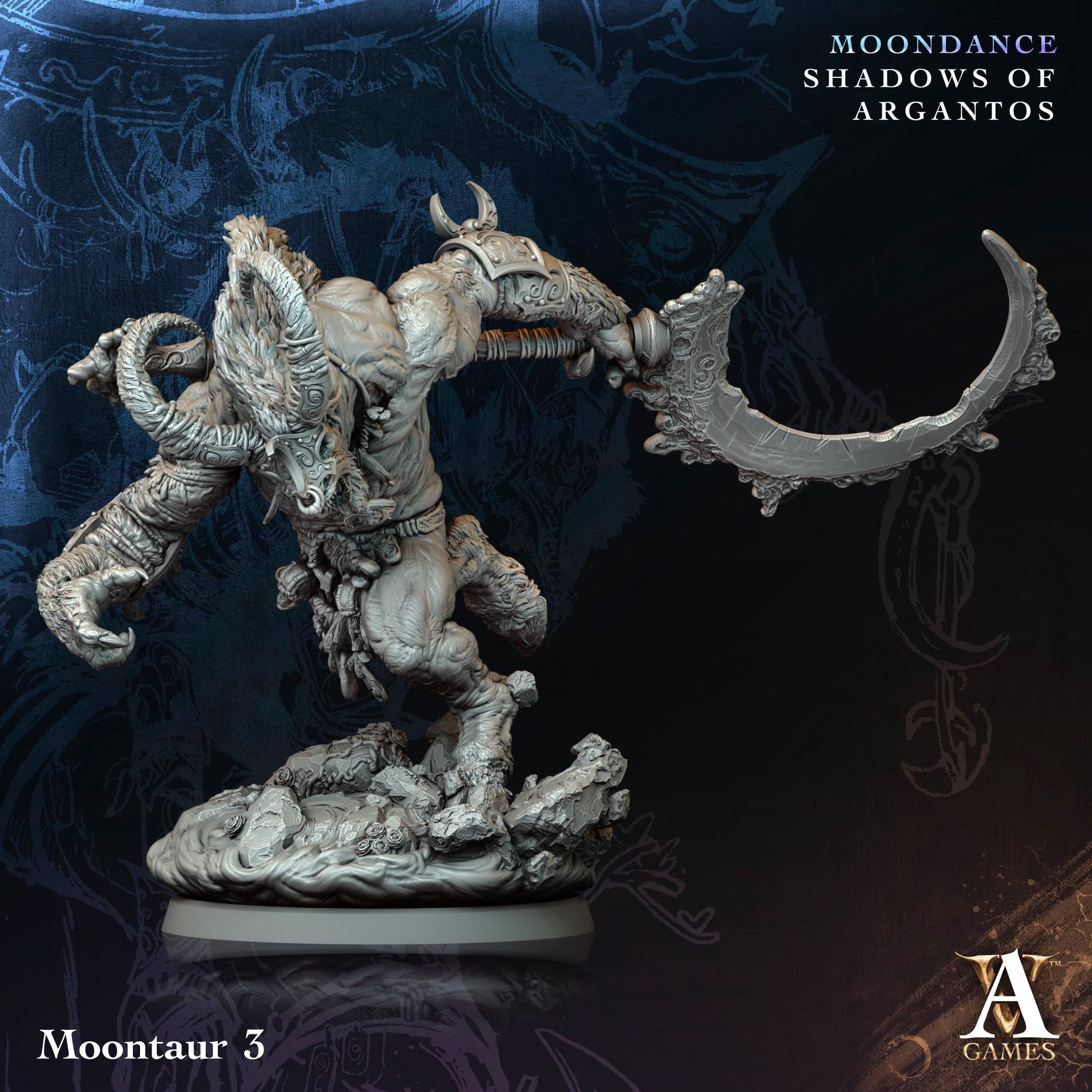 3D Printed Moontaurs by Archvillain Games
