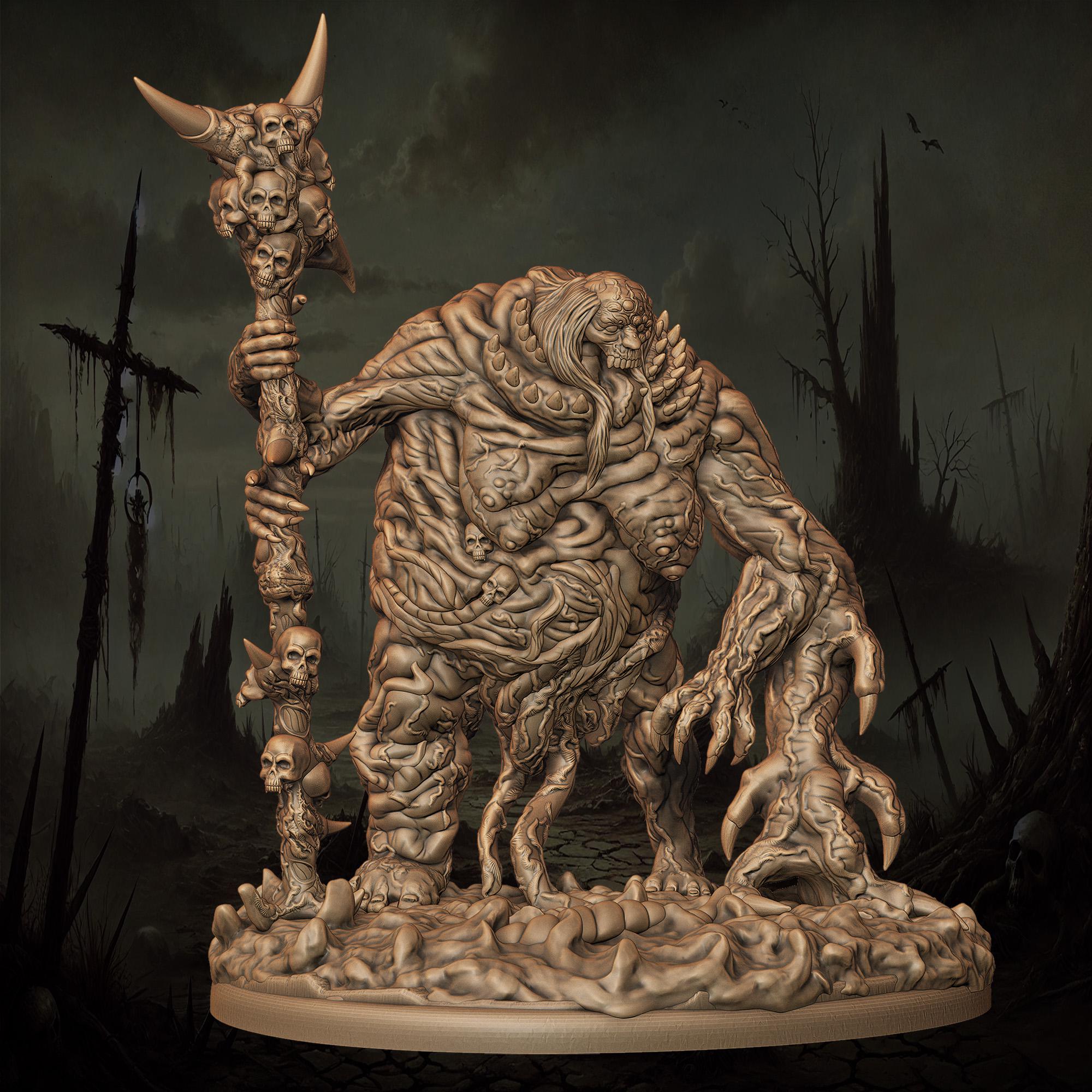 3D Printed Twisted Fiend of Chaos by Monolith Arts