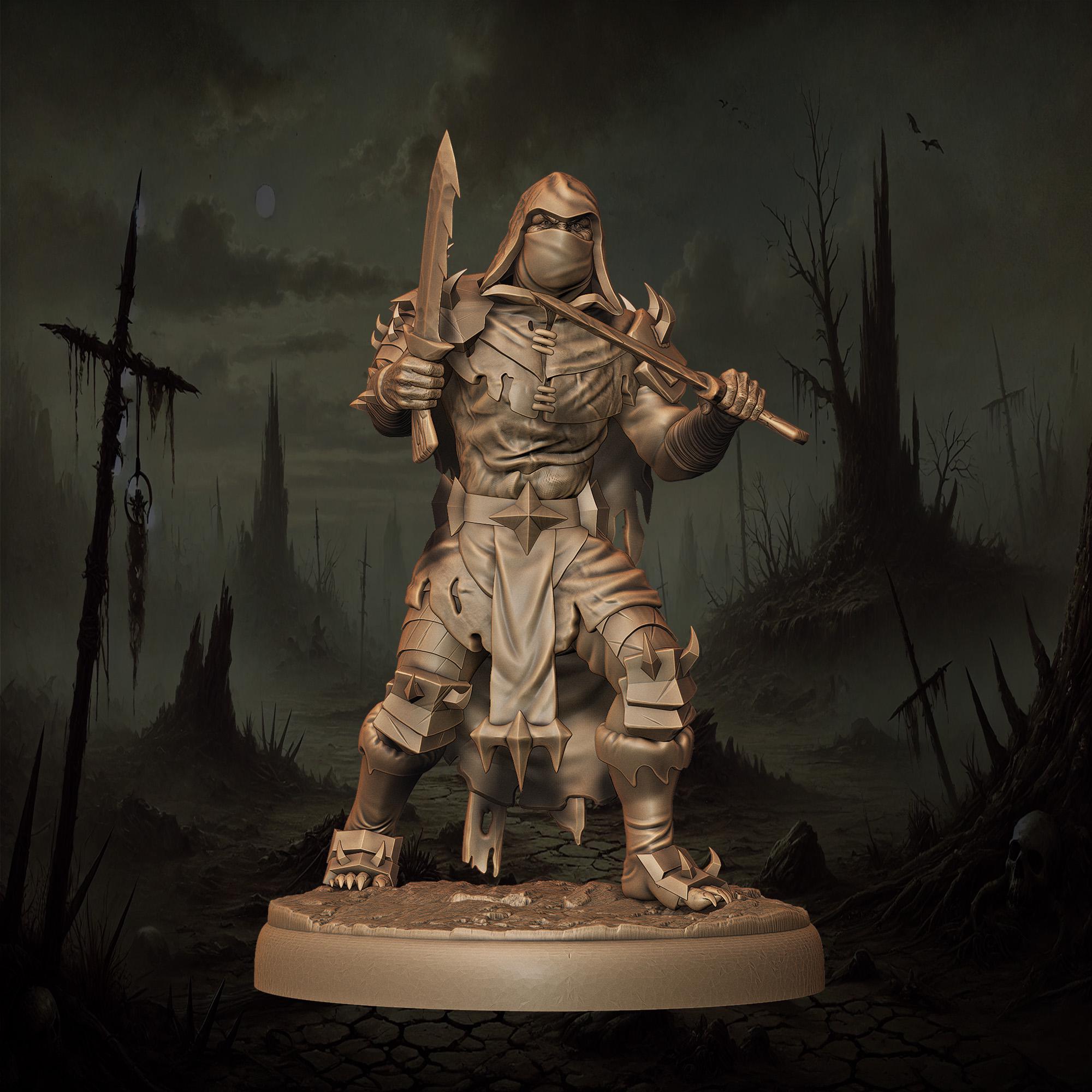 3D printed Orc Rogues by Monolith Arts